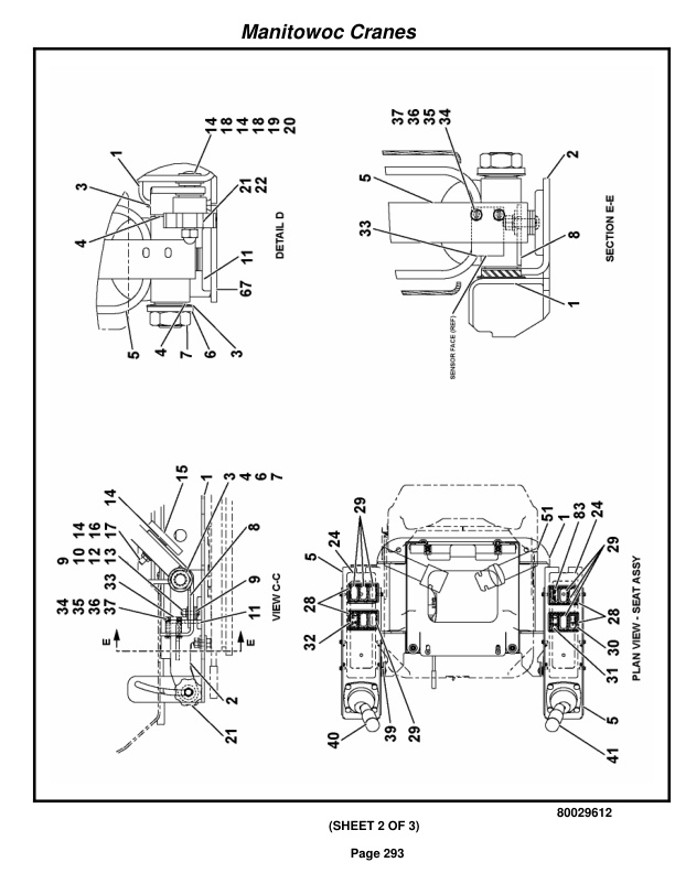 Grove RT530E-2 Crane Parts Manual 233454 2016-2