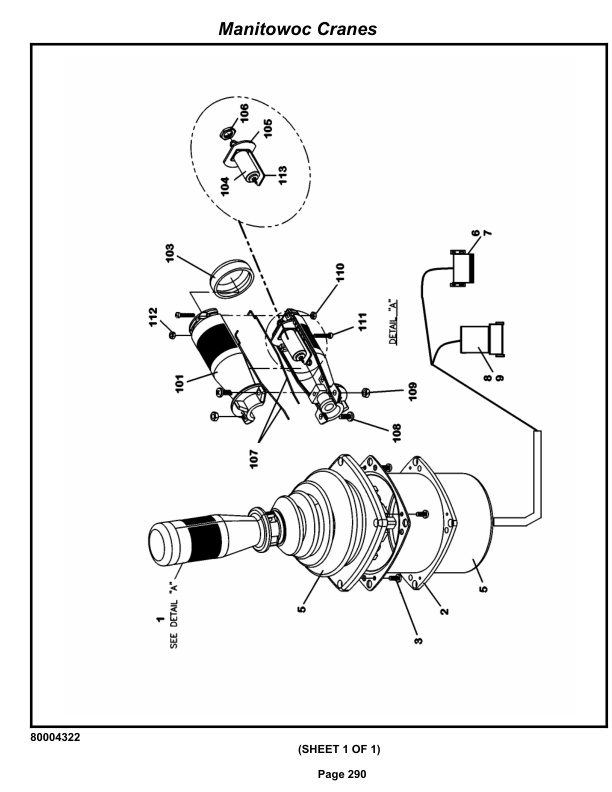 Grove RT530E-2 Crane Parts Manual 234093 2013-2