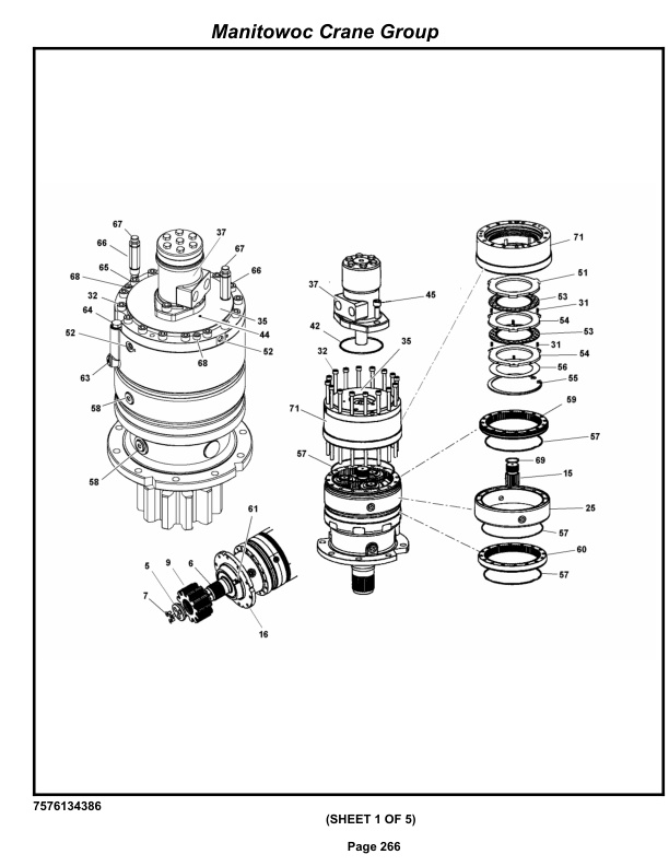 Grove RT530E-2 Crane Parts Manual 258153 2008-2