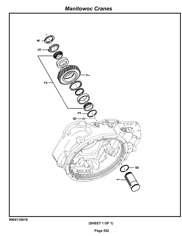 Grove RT530E-2 Crane Parts Manual 258624 2013-3