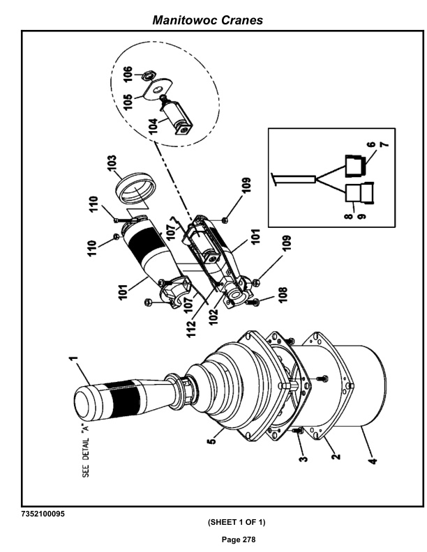 Grove RT530E-2 Crane Parts Manual 258628 2012-2