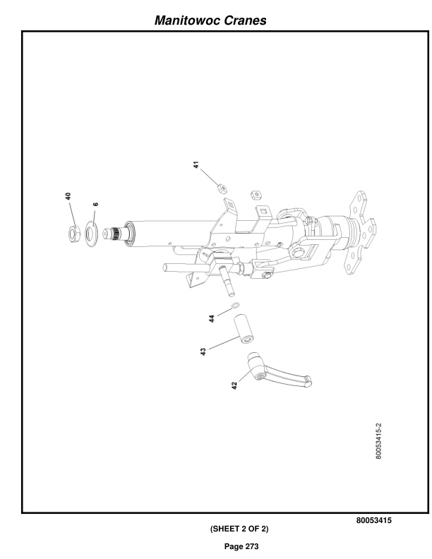 Grove RT530E-2 Crane Parts Manual 605951 2016-2