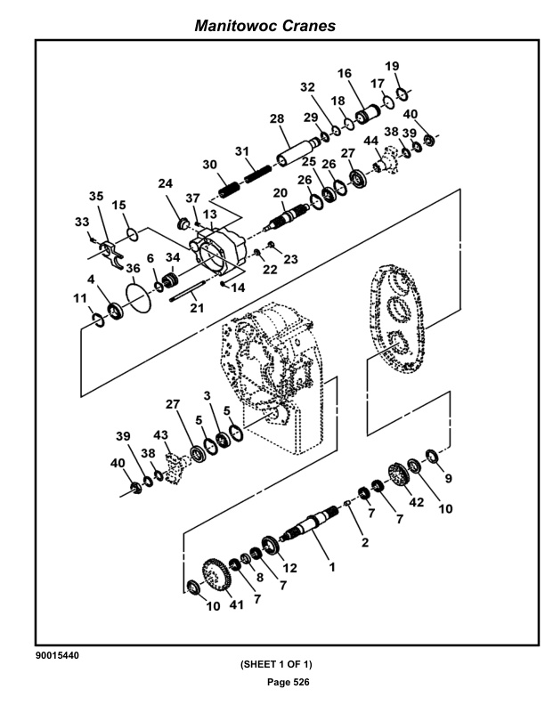 Grove RT530E-2 Crane Parts Manual 611964 2018-3