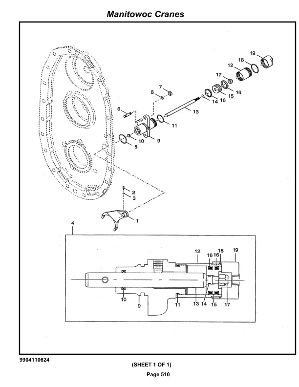 Grove RT530E-2 Crane Parts Manual 613574 2019-3