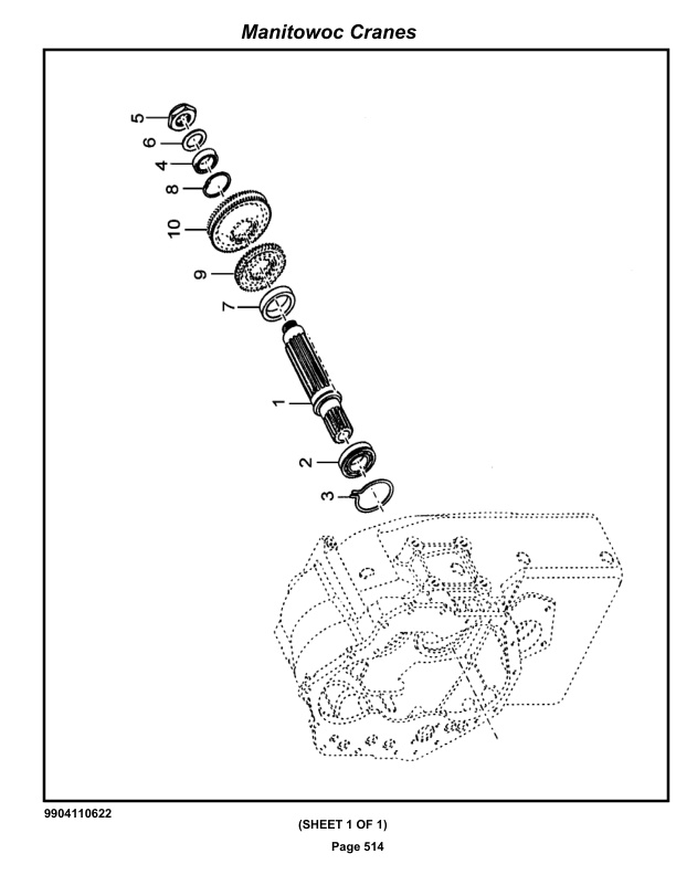 Grove RT530E-2 Crane Parts Manual 613969 2020-3