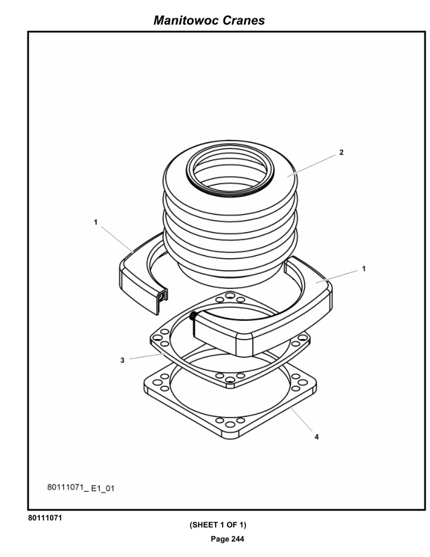 Grove RT530E-2 Crane Parts Manual 619907 2021-2