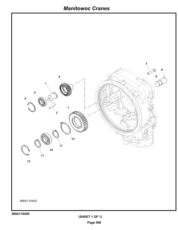 Grove RT530E-2 Crane Parts Manual 622164 2022-3