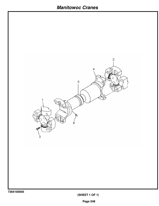 Grove RT530E Crane Parts Manual 220262 2014-3