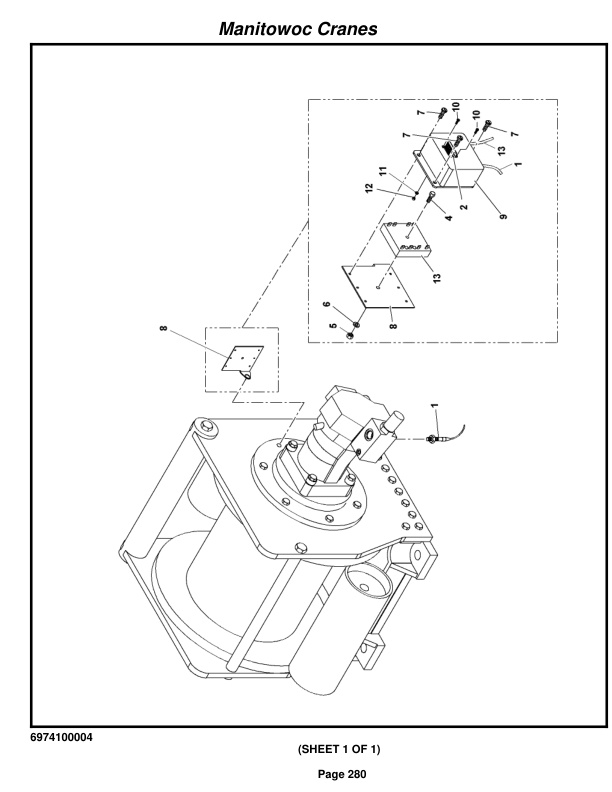 Grove RT530E Crane Parts Manual 221101 2014-2