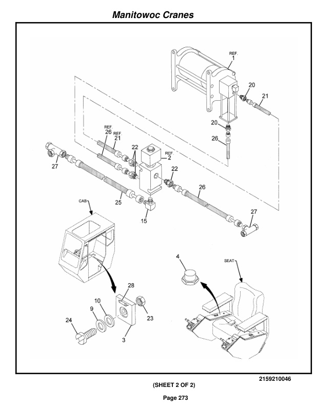 Grove RT530E Crane Parts Manual 222356 2014-2