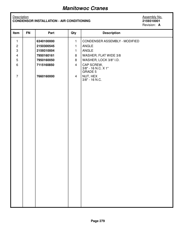 Grove RT530E Crane Parts Manual 222884 2015-2