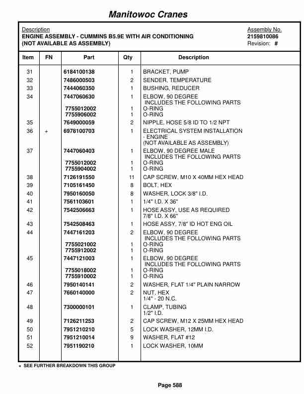 Grove RT530E Crane Parts Manual 224003 2015-3