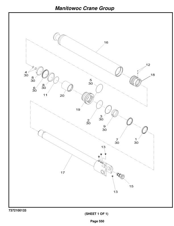 Grove RT530E Crane Parts Manual 224617 2005-3