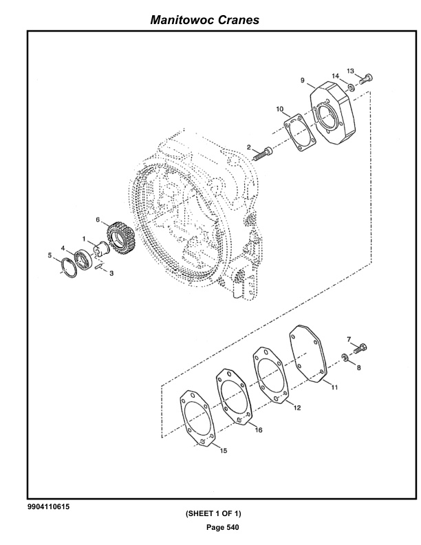 Grove RT530E Crane Parts Manual 230087 2020-3