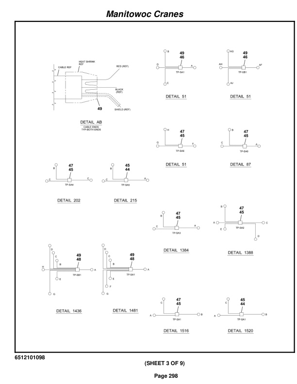 Grove RT530E2 Crane Parts Manual 228098 2011-2