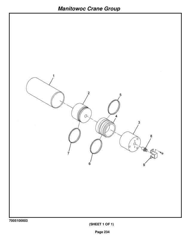 Grove RT535E Crane Parts Manual 225010 2007-2