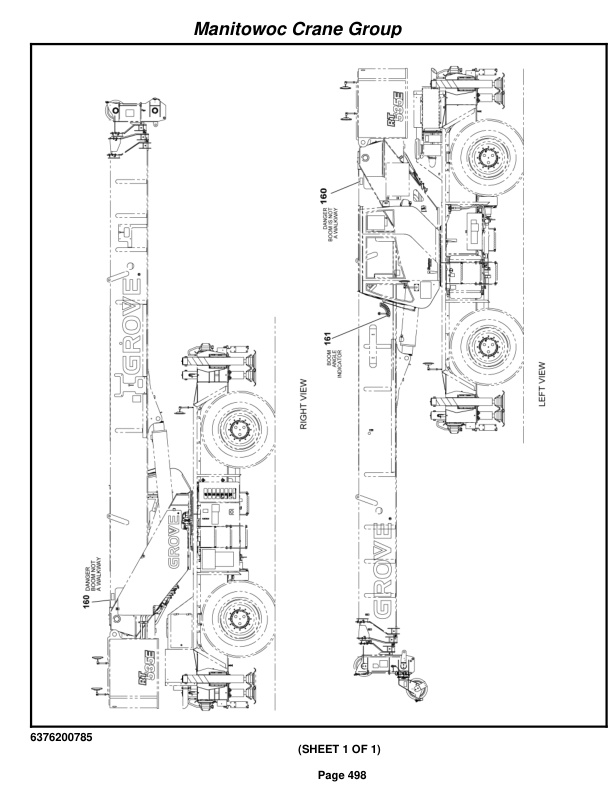 Grove RT540E Crane Parts Manual 226574 2007-3