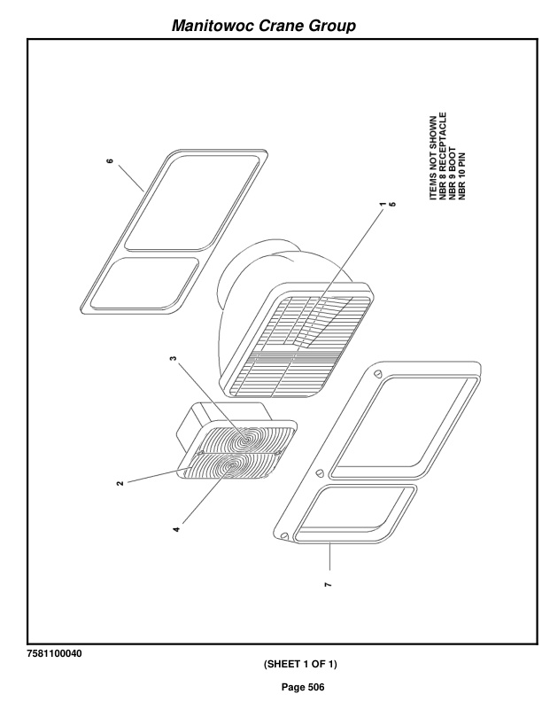 Grove RT540E Crane Parts Manual 228090 2008-3