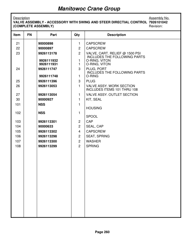 Grove RT540E Crane Parts Manual 228135 2008-2