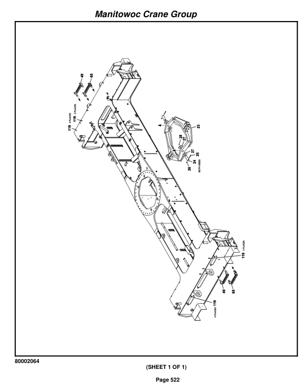 Grove RT540E Crane Parts Manual 228262 2008-3