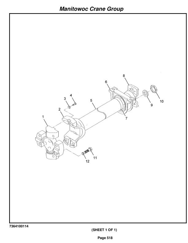 Grove RT540E Crane Parts Manual 228501 2008-3