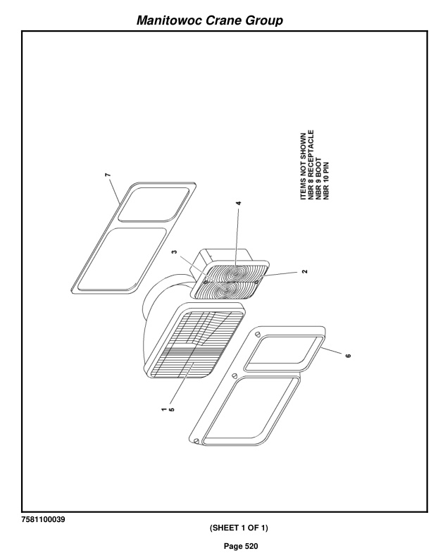 Grove RT540E Crane Parts Manual 228668 2008-3