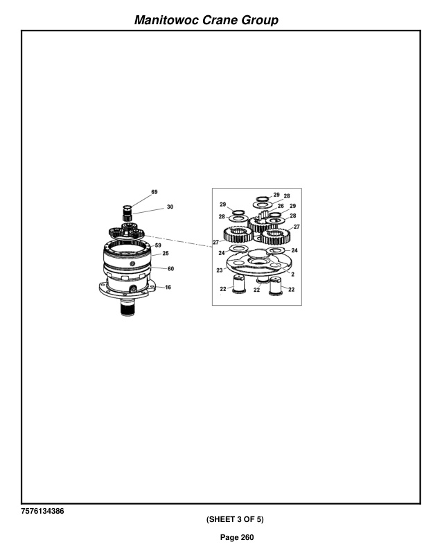 Grove RT540E Crane Parts Manual 228682 2008-2