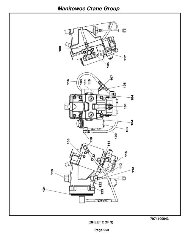 Grove RT540E Crane Parts Manual 228972 2008-2