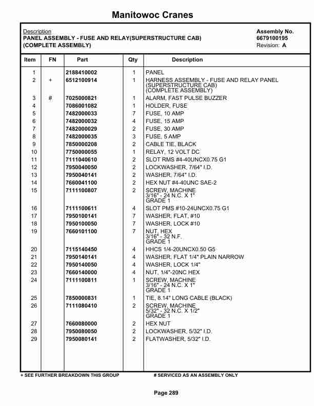 Grove RT540E Crane Parts Manual 229502 2022-2