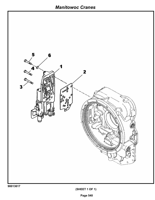 Grove RT540E Crane Parts Manual 233459 2012-3