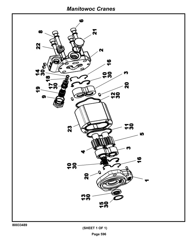 Grove RT540E Crane Parts Manual 236412 2019-3