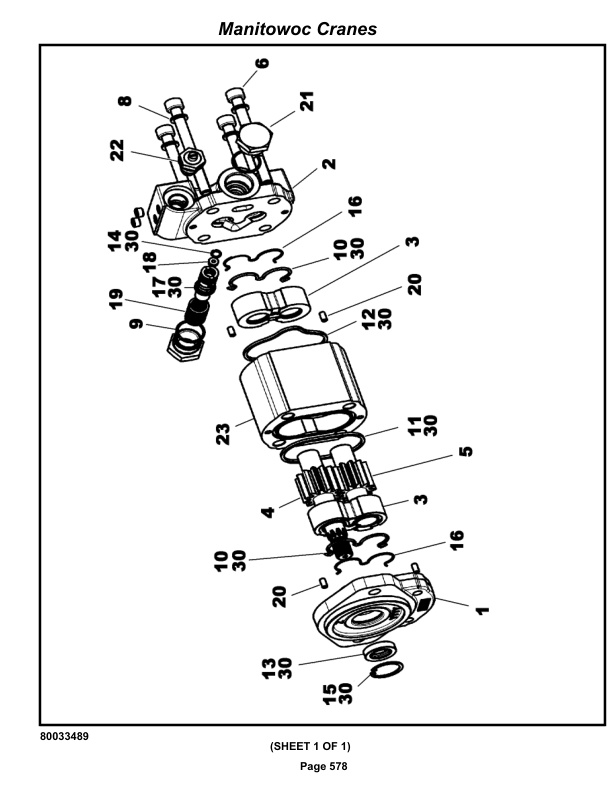 Grove RT540E Crane Parts Manual 236814 2019-3