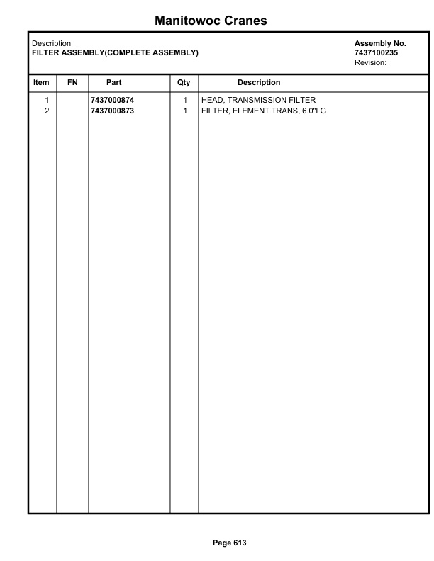 Grove RT540E Crane Parts Manual 236856 2019-3