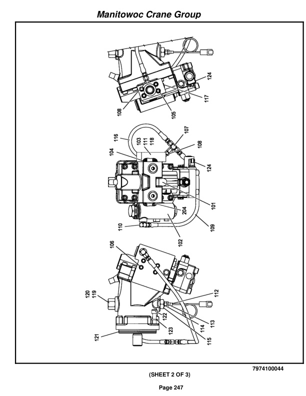 Grove RT540E Crane Parts Manual 258033 2008-2