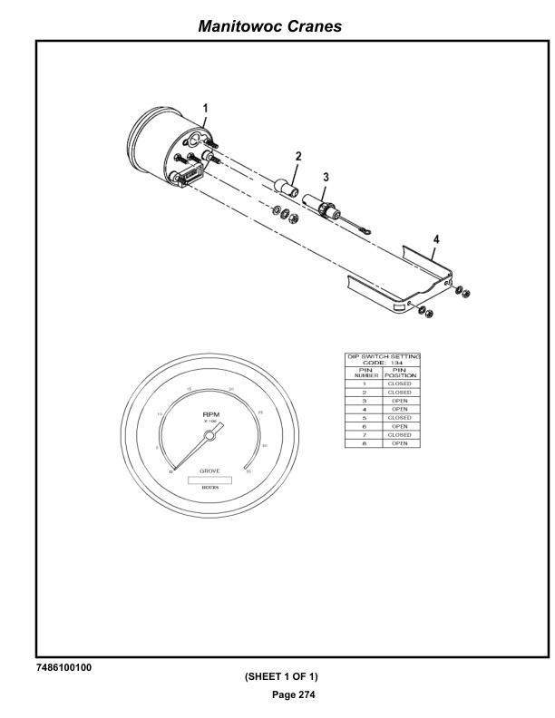 Grove RT540E Crane Parts Manual 258124 2019-2