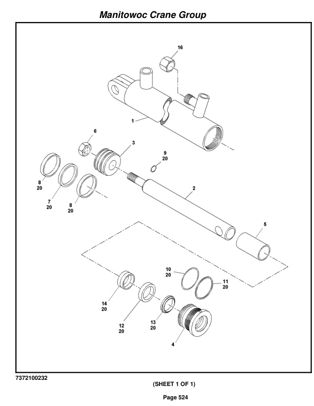 Grove RT540E Crane Parts Manual 258236 2009-3