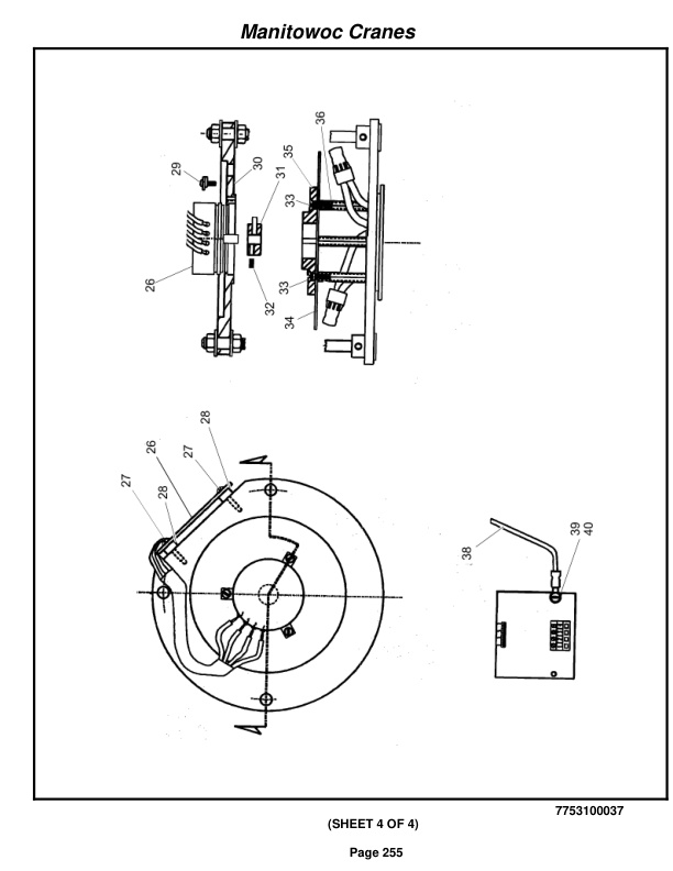 Grove RT540E Crane Parts Manual 258283 2009-2