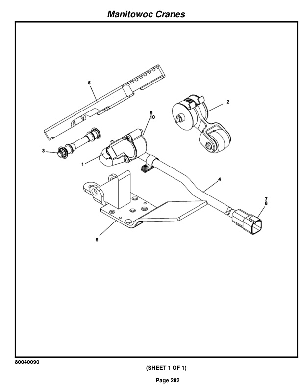 Grove RT540E Crane Parts Manual 280180 2014-2