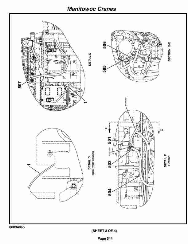 Grove RT540E Crane Parts Manual 603940 2015-3