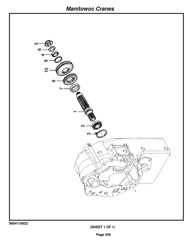 Grove RT540E Crane Parts Manual 604585 2015-3