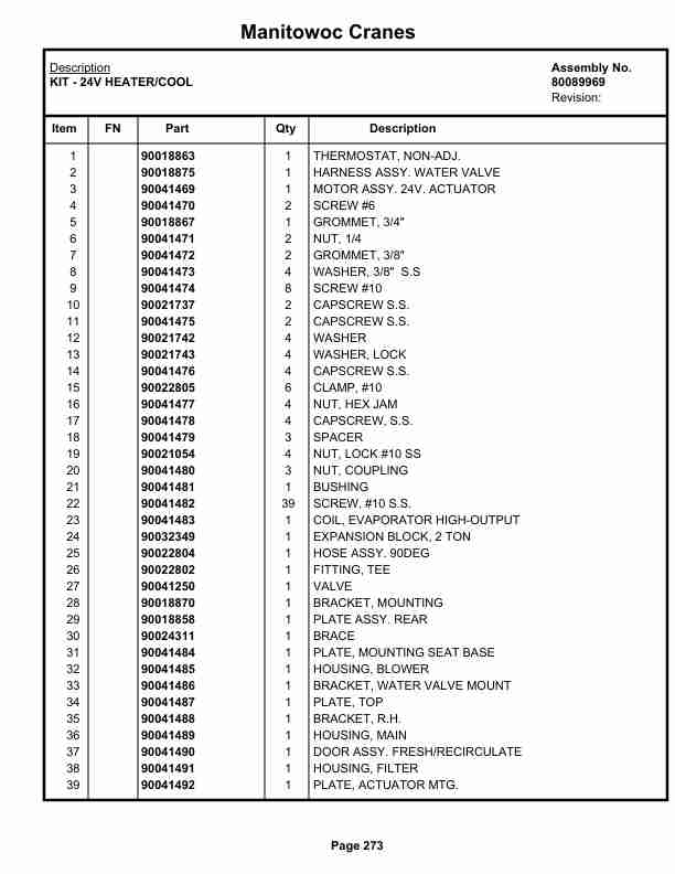 Grove RT540E Crane Parts Manual 614769 2019-2