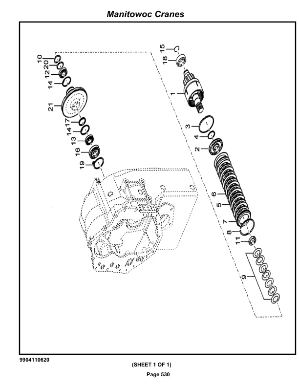 Grove RT540E Crane Parts Manual 616655 2020-3