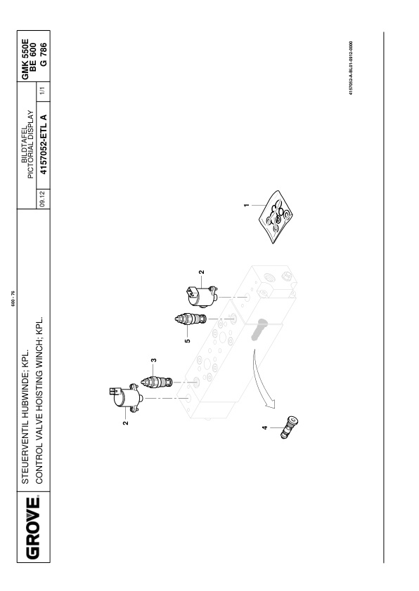 Grove RT550E Crane Spare Parts List 2013 EN DE-2