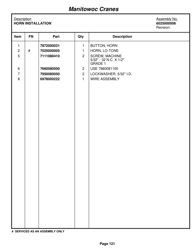 Grove RT58 Crane Parts Manual 21557 2011-2