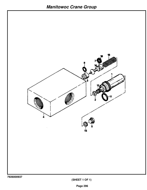 Grove RT58B Crane Parts Manual 43406 2005-3