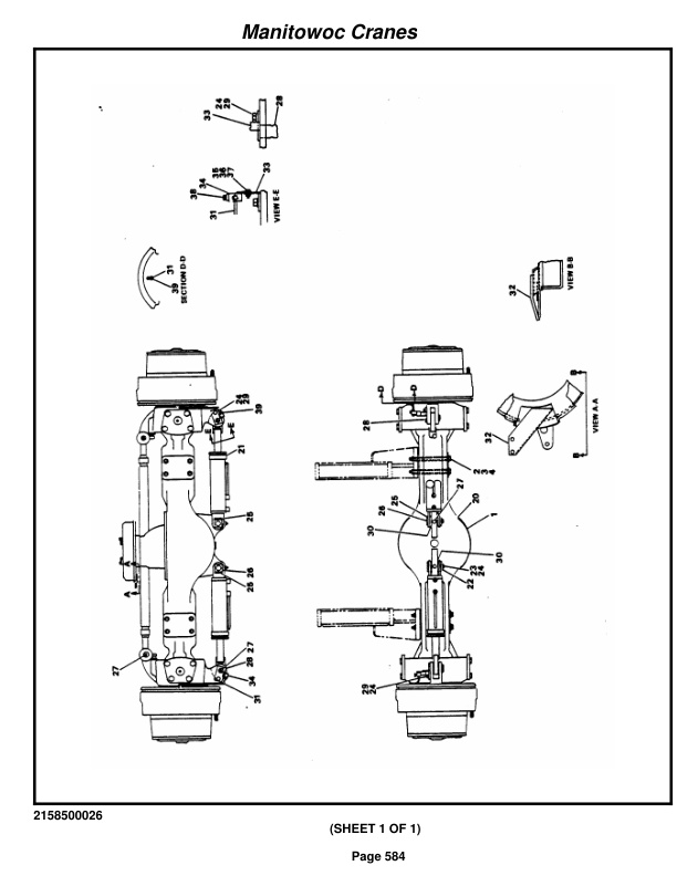 Grove RT58B Crane Parts Manual 75782 2016-3