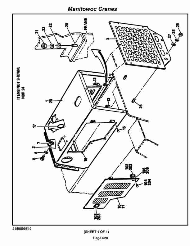 Grove RT58B Crane Parts Manual 75959 2021-3