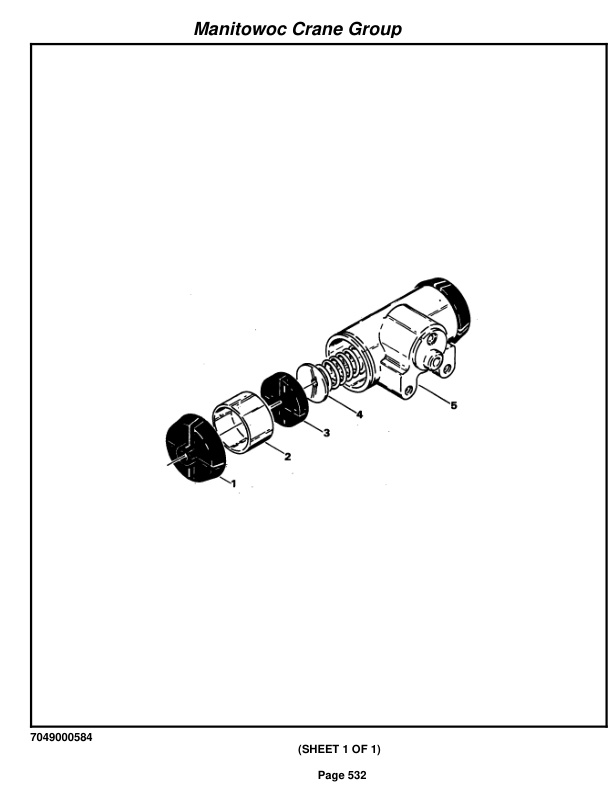 Grove RT58C Crane Parts Manual 71673 2005-3