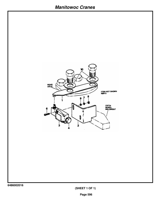 Grove RT58D Crane Parts Manual 220284 2014-3