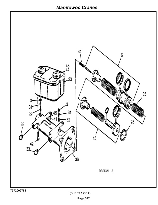 Grove RT58D Crane Parts Manual 72184 2020-3